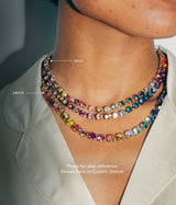 Arista Slider Necklace in Cosmic Ombré