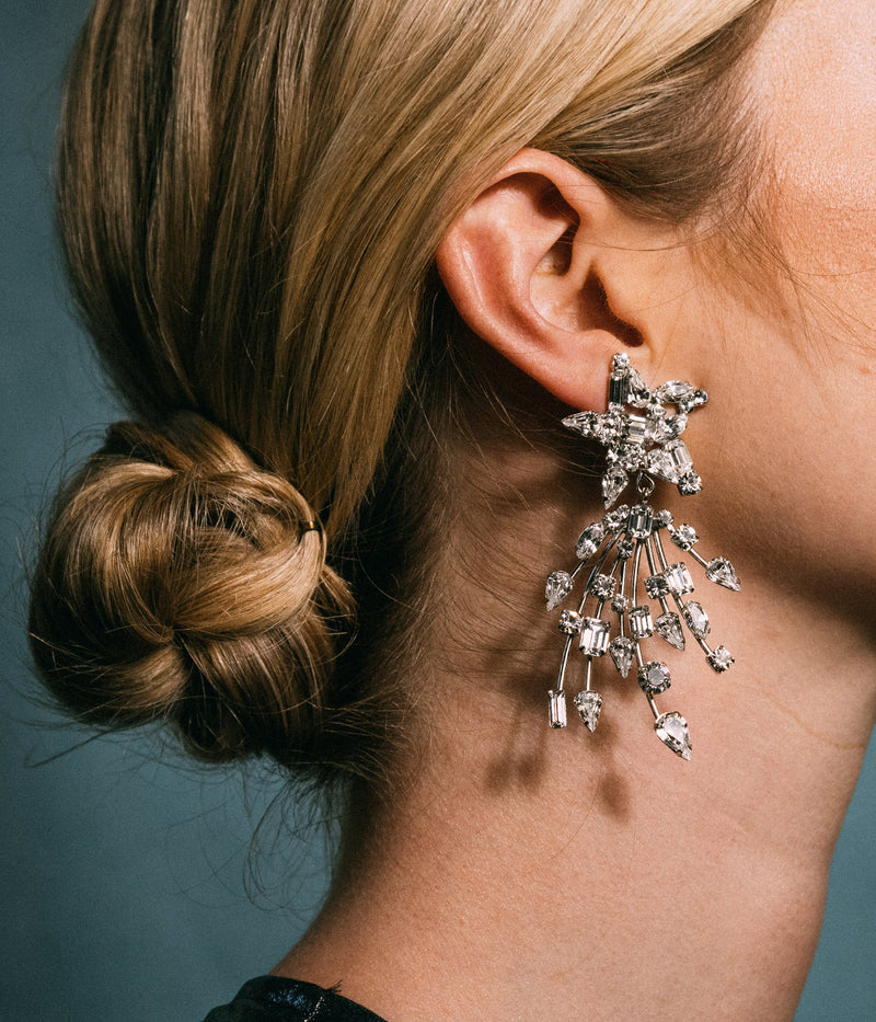 Handmade Designer Earrings | Birdie Earrings | Crystal | Loren Hope