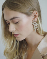 Madison Statement Earrings in Crystal