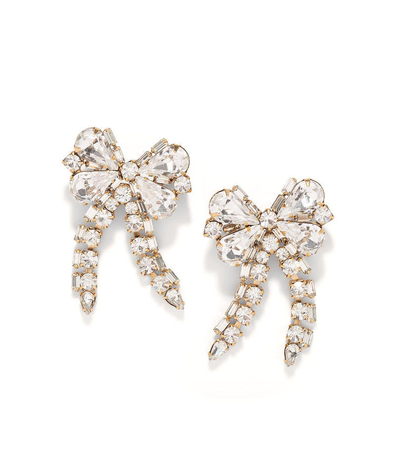 James Bow Earrings in Crystal